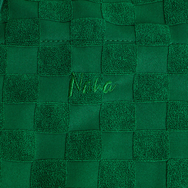 GREEN JACQUARD BAG / SAC JACQUARD VERT EFFET DAMIER