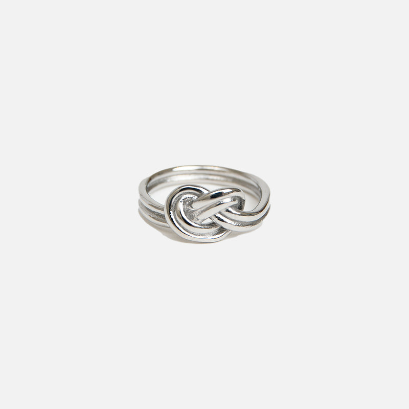 Knot ring silver / Bague avec noeud en argent