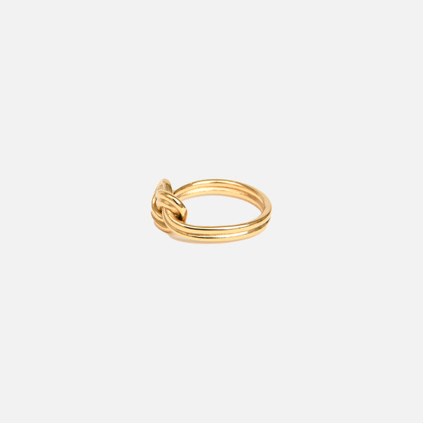 Knot ring gold plated