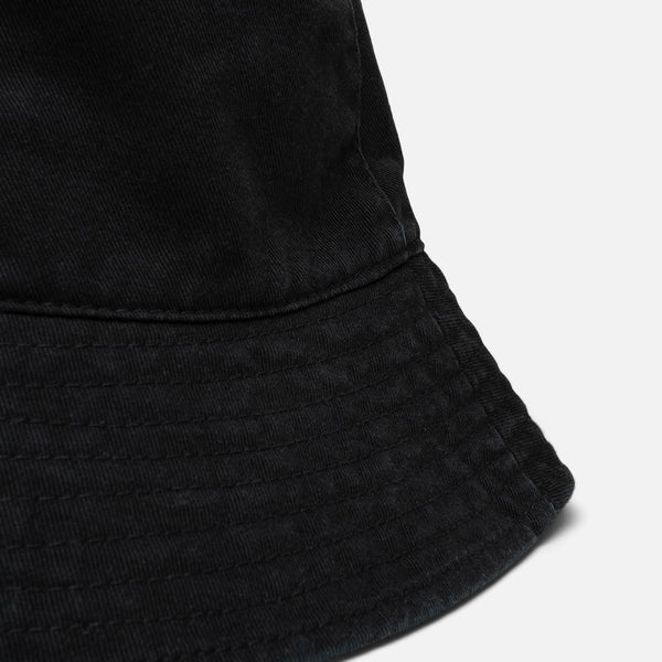 FADED BLACK BUCKET HAT /  LE BOB NOIR DÉLAVÉ