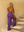 Pantalon large mauve