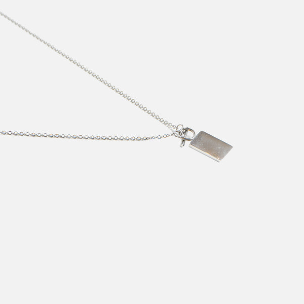 Square pendant silver / Pendentif carré en argent