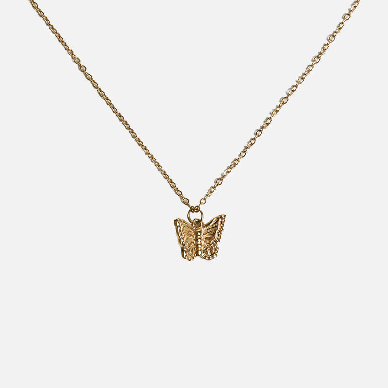 Butterfly pendant gold plated