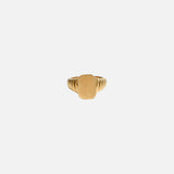 Square signet ring gold plated / Bague carrée plaquée or