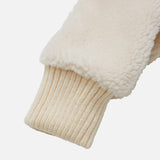 Solid sherpa mittens