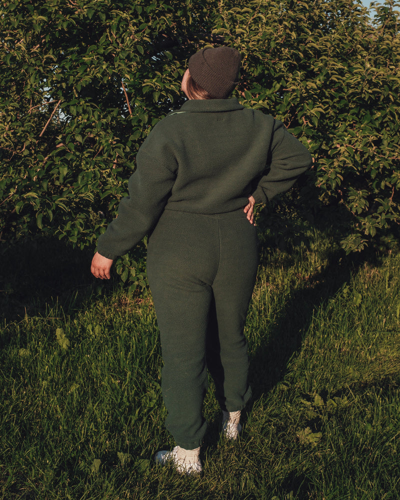 Green Sherpa pullover  / Pull en sherpa vert