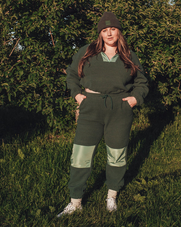 GREEN SHERPA PULLOVER