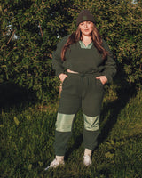 Green Sherpa jogger / Pantalon en sherpa vert