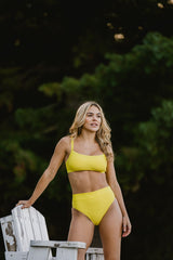 Cynthia bikini top yellow